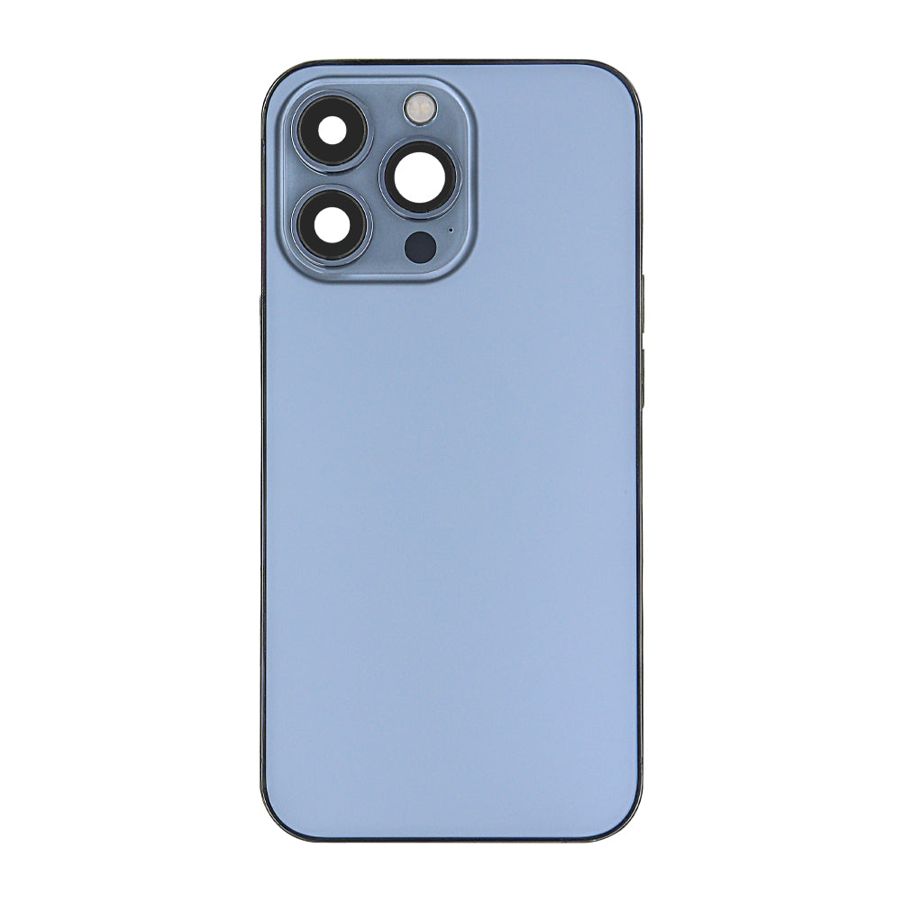 For Apple boîtier For Apple 13 Pro avec petites pièces, couleur bleu Sierra, OEM