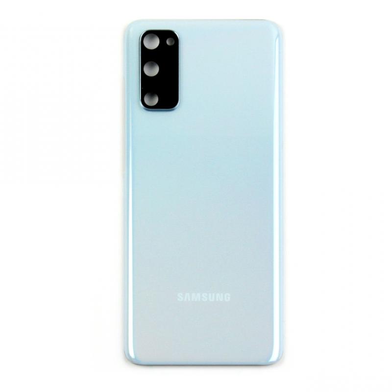 Coque arrière Samsung Galaxy S20 G980F avec objectif bleu nuage OEM