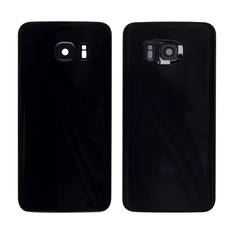 Coque arrière Samsung Galaxy S7 Edge G935F avec lentille, noire, OEM