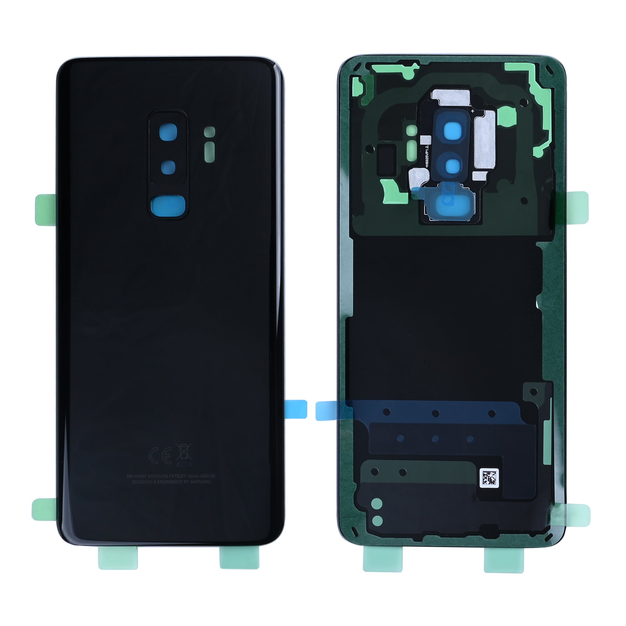 Coque arrière Samsung Galaxy S9 Plus G965F avec objectif Noir nuit OEM