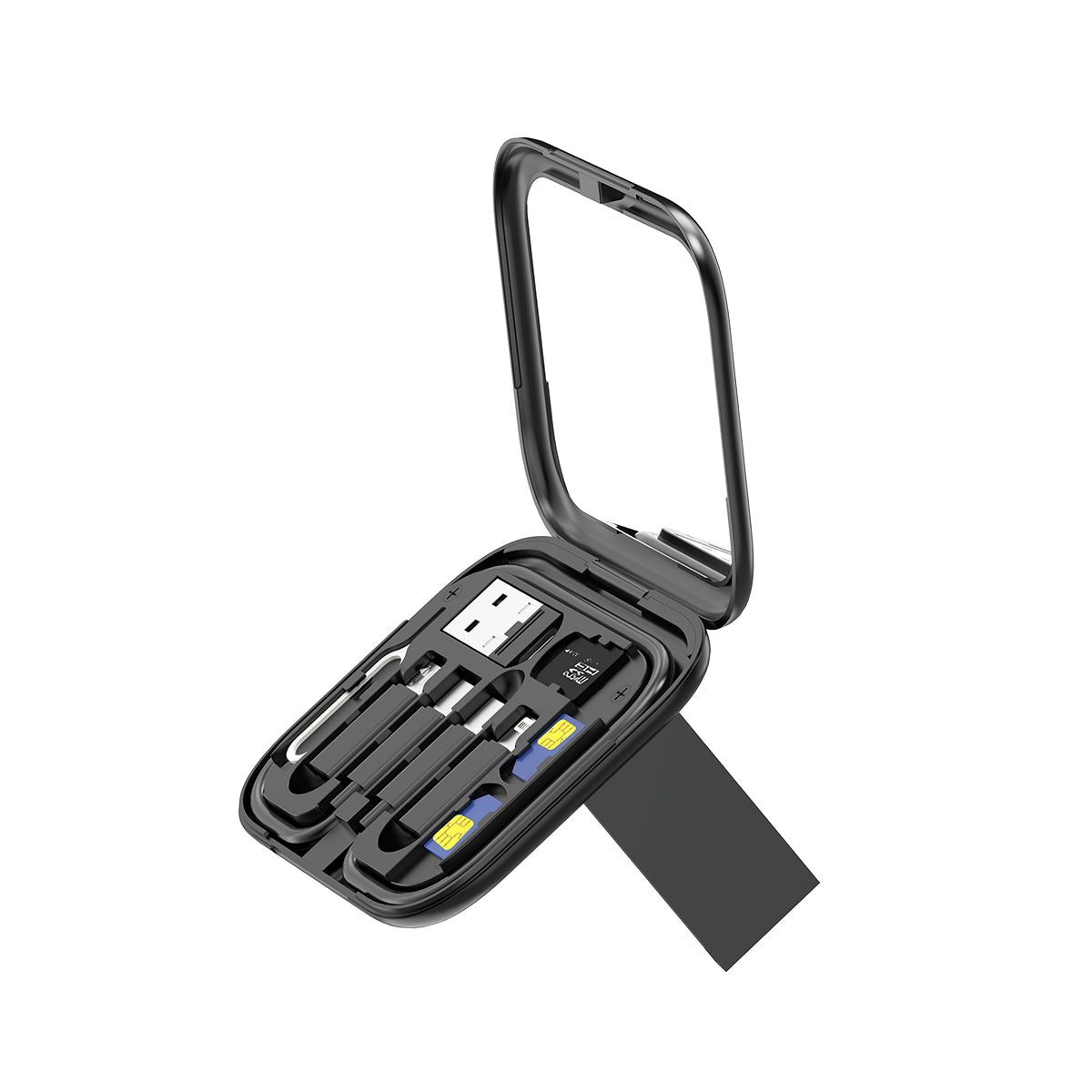 Rixus RXUC16 Multifunction Cable Card USB Adapter Box Kit with Mirror Noir