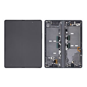 Samsung Galaxy Z Fold2 5G F916B Écran principal et numériseur avec cadre noir mystique et charnière argentée Service Pack
