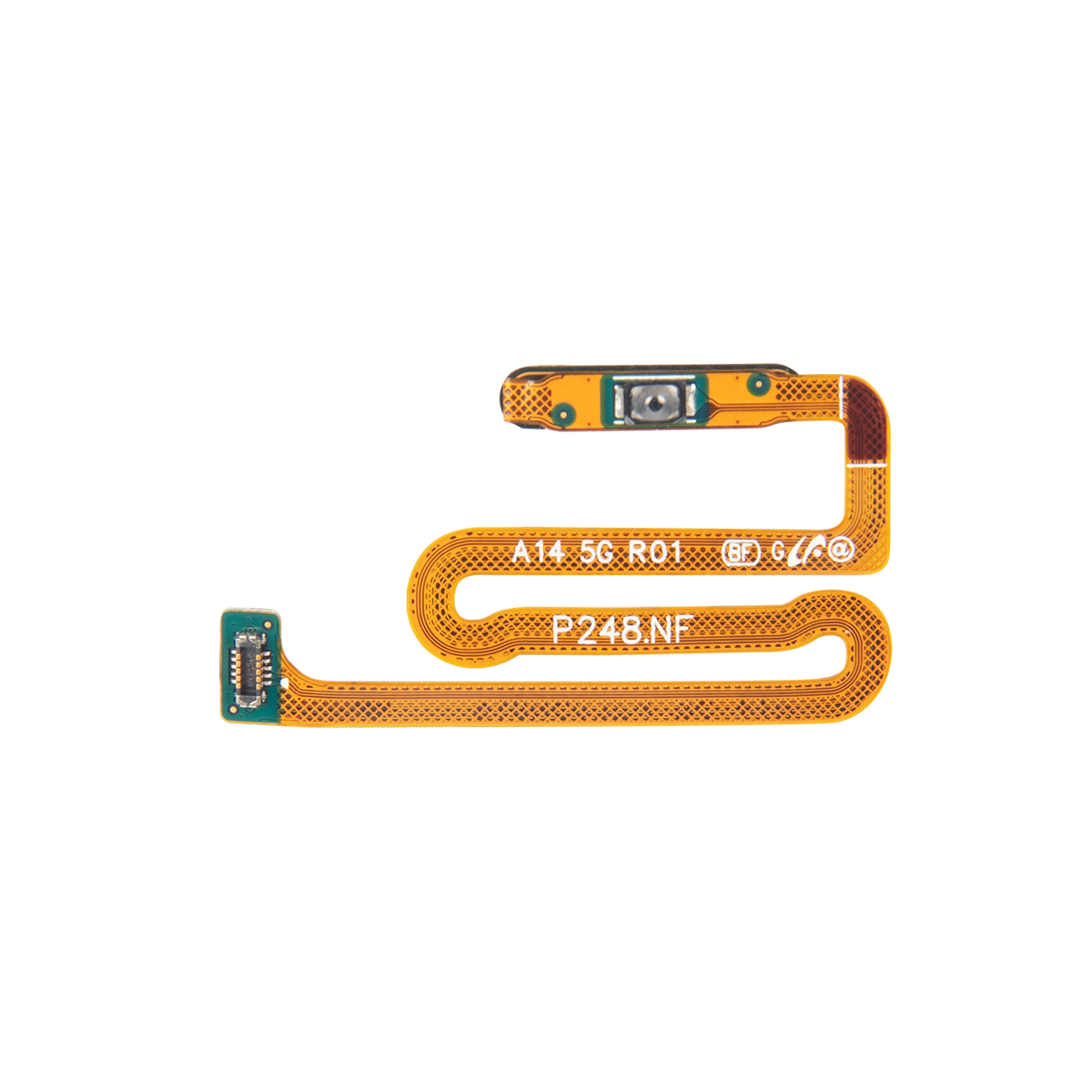 Capteur d'empreintes digitales Samsung Galaxy A14 5G A146B avec bouton d'alimentation Argent OEM