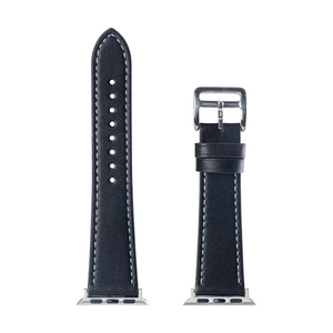 Bracelet en cuir double couche For Apple 38 mm, 40 mm, 41 mm Noir