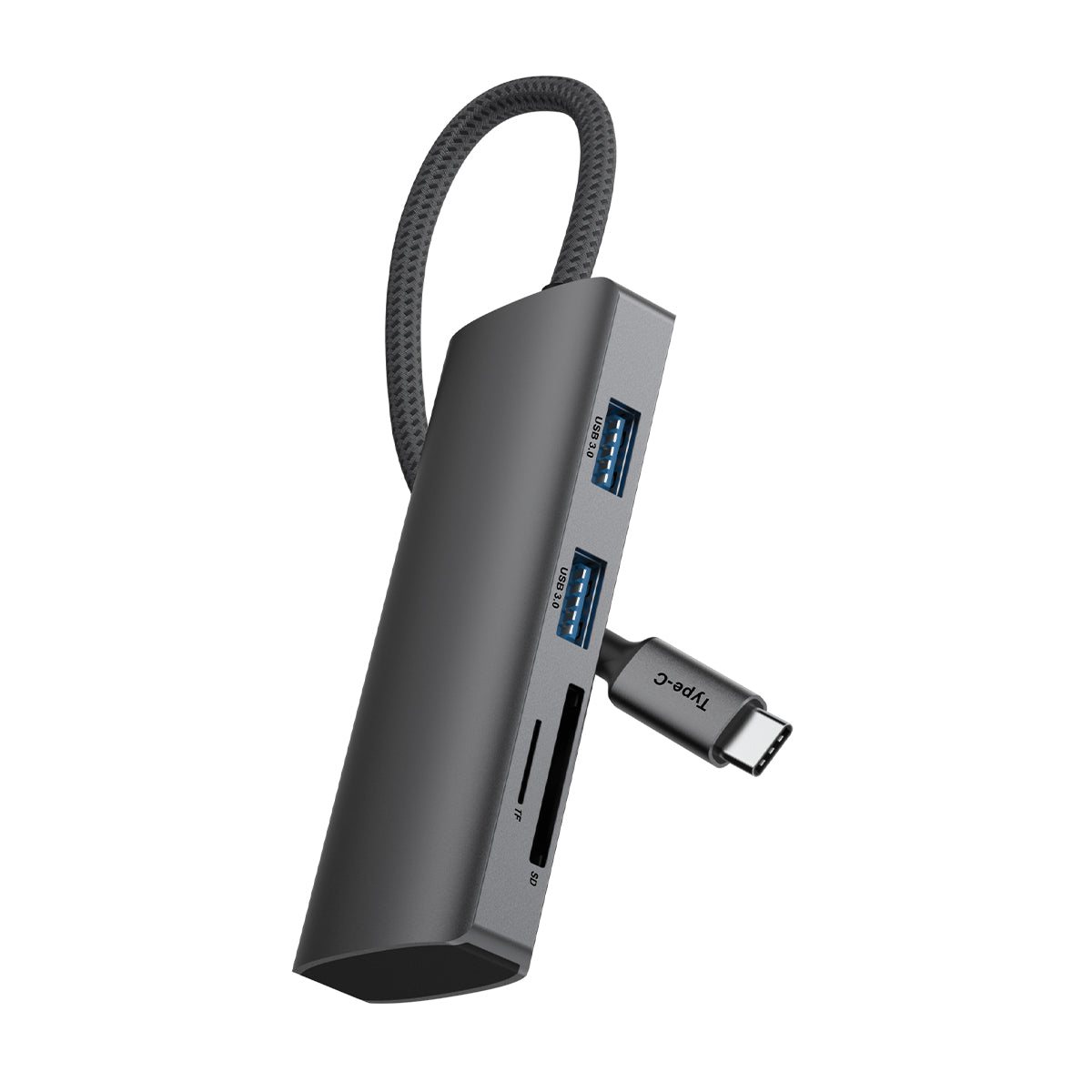 Rixus RXHU10 Adaptateur USB-C vers HDMI avec station d'accueil Gris