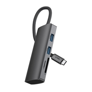 Rixus RXHU10 Adaptateur USB-C vers HDMI avec station d'accueil Gris