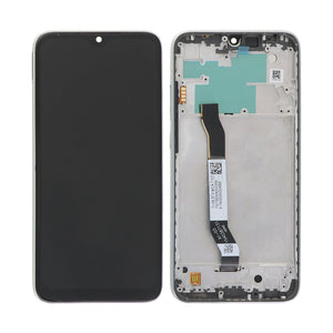 Xiaomi Redmi Note 8, Note 8 (2021) Écran et numériseur avec cadre blanc clair de lune Service Pack