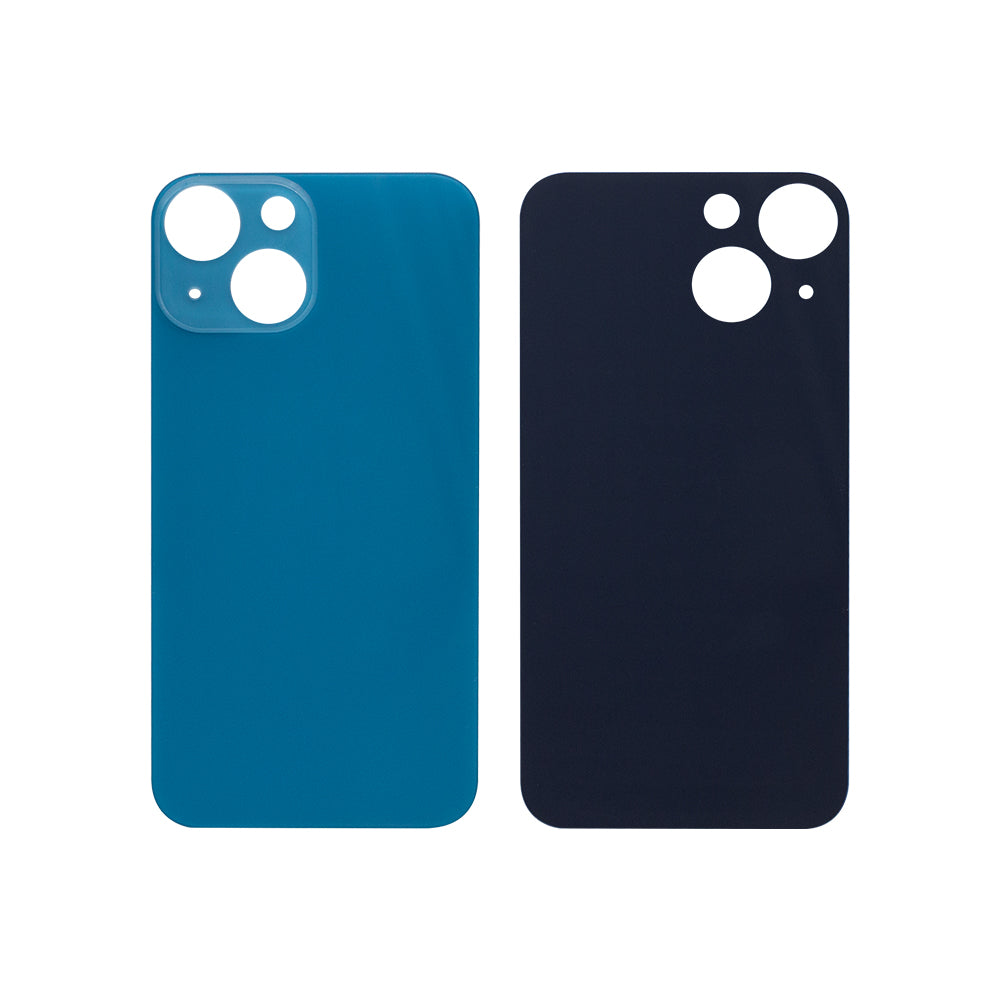 For Apple 13 Mini Verre arrière, cadre de caméra agrandi bleu Compatible