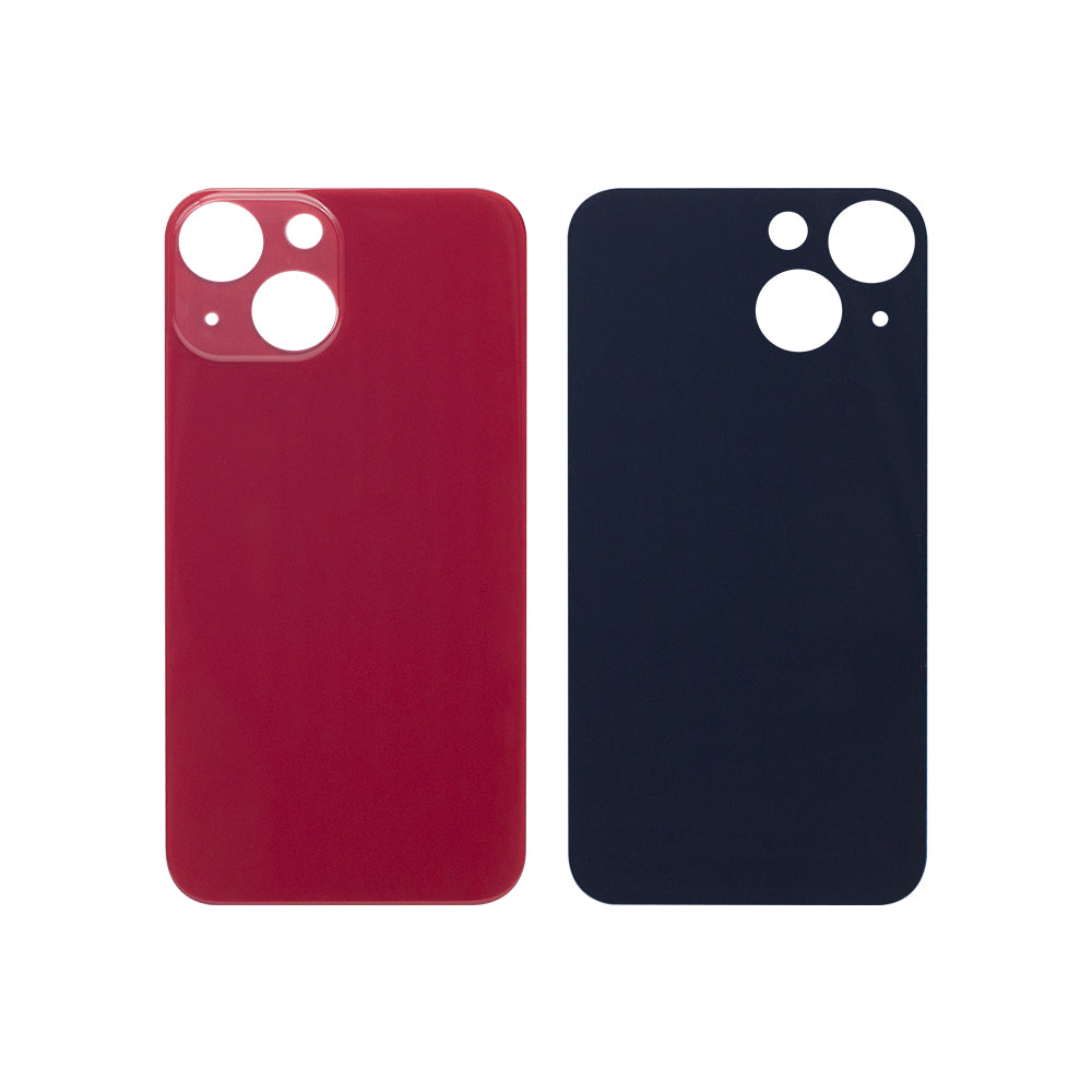 For Apple 13 Mini Verre arrière, cadre de caméra agrandi rouge Compatible