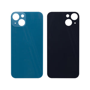 For Apple 13 Verre arrière, cadre d'appareil photo agrandi Bleu Compatible