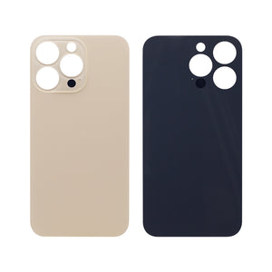For Apple 13 Pro Verre arrière, cadre de caméra agrandi Compatible avec la couleur or