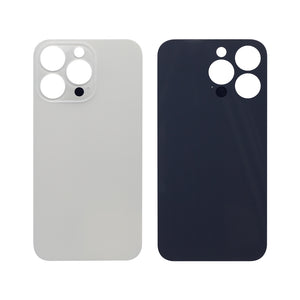 For Apple 13 Pro Verre arrière, cadre d'appareil photo agrandi Argent Compatible
