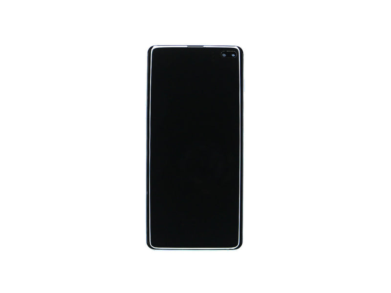 Écran et numériseur Samsung Galaxy S10 Plus G975F avec cadre Prism Blue Service Pack