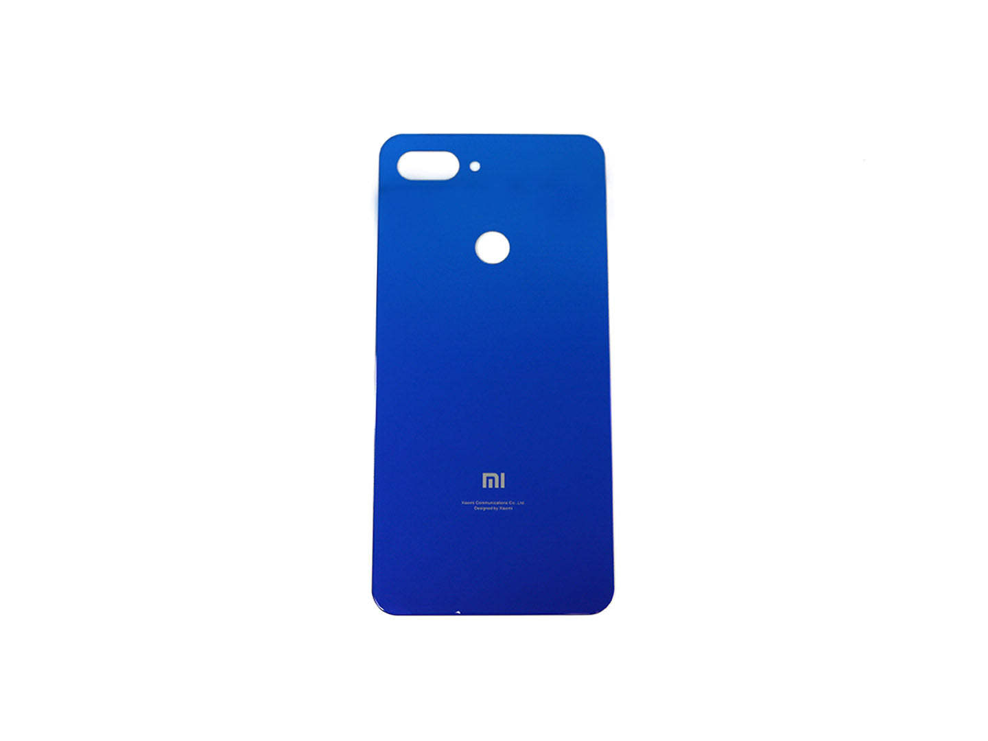 Coque arrière Xiaomi Mi 8 Lite sans objectif, bleu aurore, OEM
