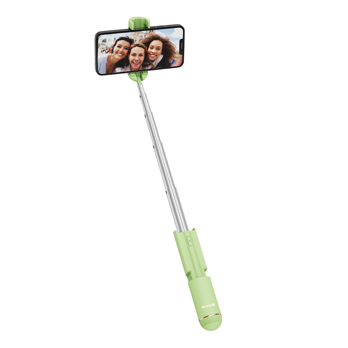 Rixus RXSF30G Mini Selfie Stick Intégré Bluetooth Vert