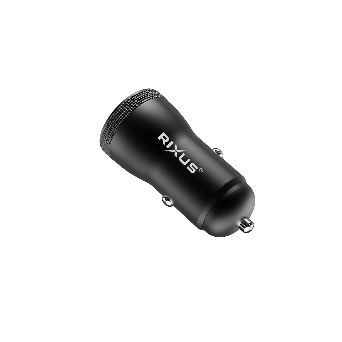Rixus RXCC11 Chargeur de voiture USB-C PD+QC 20W Noir
