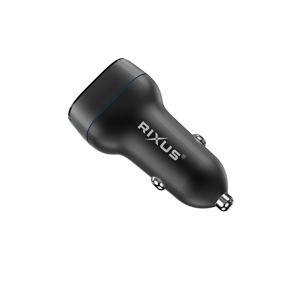 Rixus RXCC13 Chargeur de voiture USB-C PD+QC3.0 38W Noir