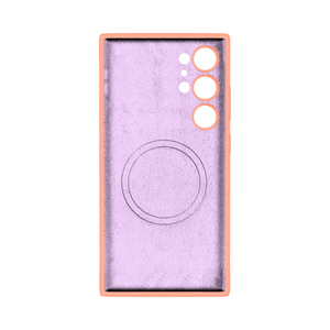 Rixus Soft TPU Phone Case With MagSafe Compatible For Samsung Galaxy S24 Ultra Pink