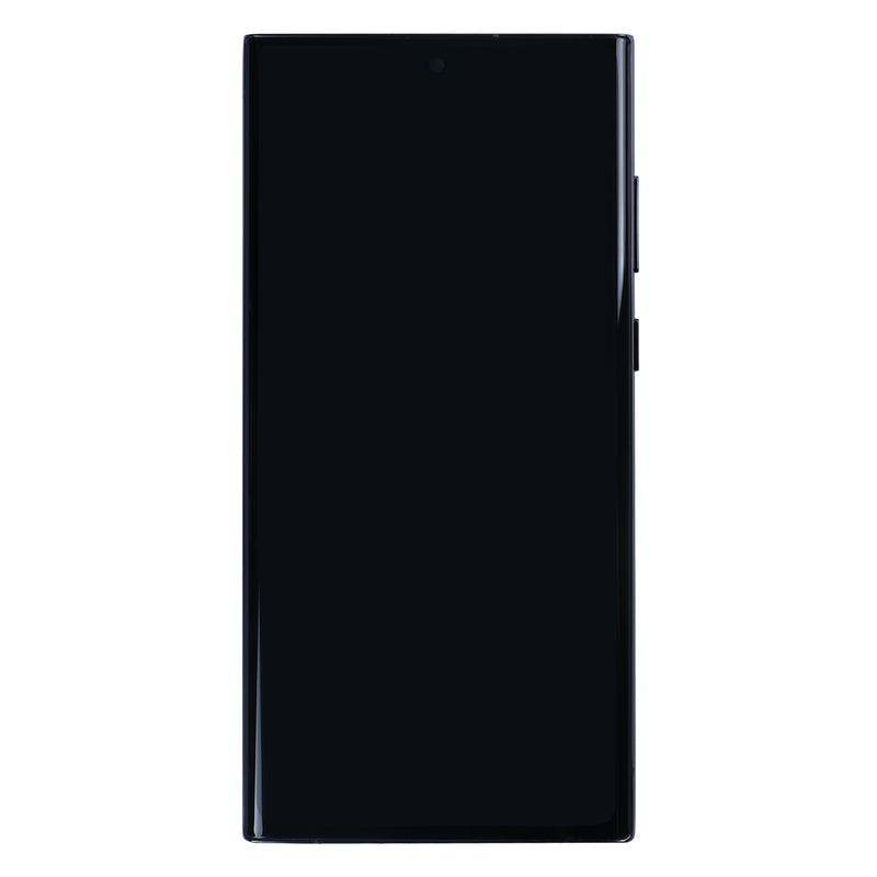 Écran et numériseur Samsung Galaxy S22 Ultra 5G S908B avec cadre Phantom Black Soft-OLED