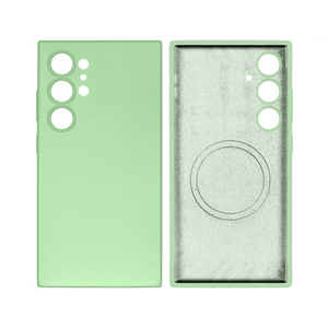 Rixus Soft TPU Phone Case Dark With MagSafe Compatible For Samsung Galaxy S24 Ultra Matcha