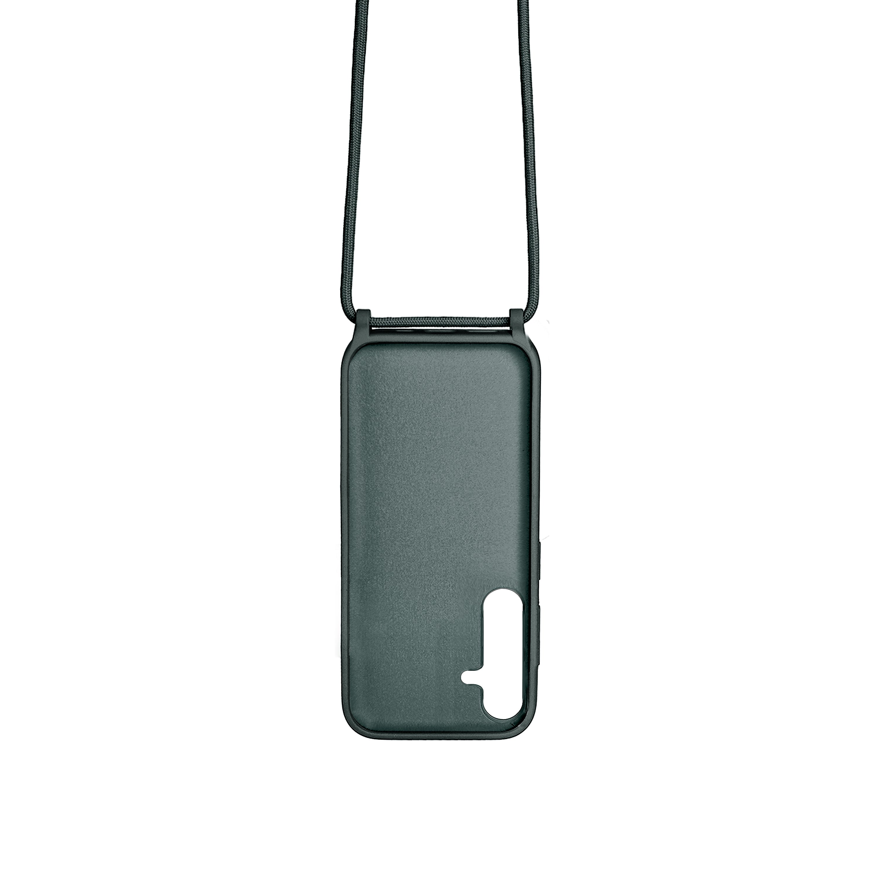 Rixus TPU Necklace Cord Cover Pour Samsung Galaxy S24 Plus Vert Foncé