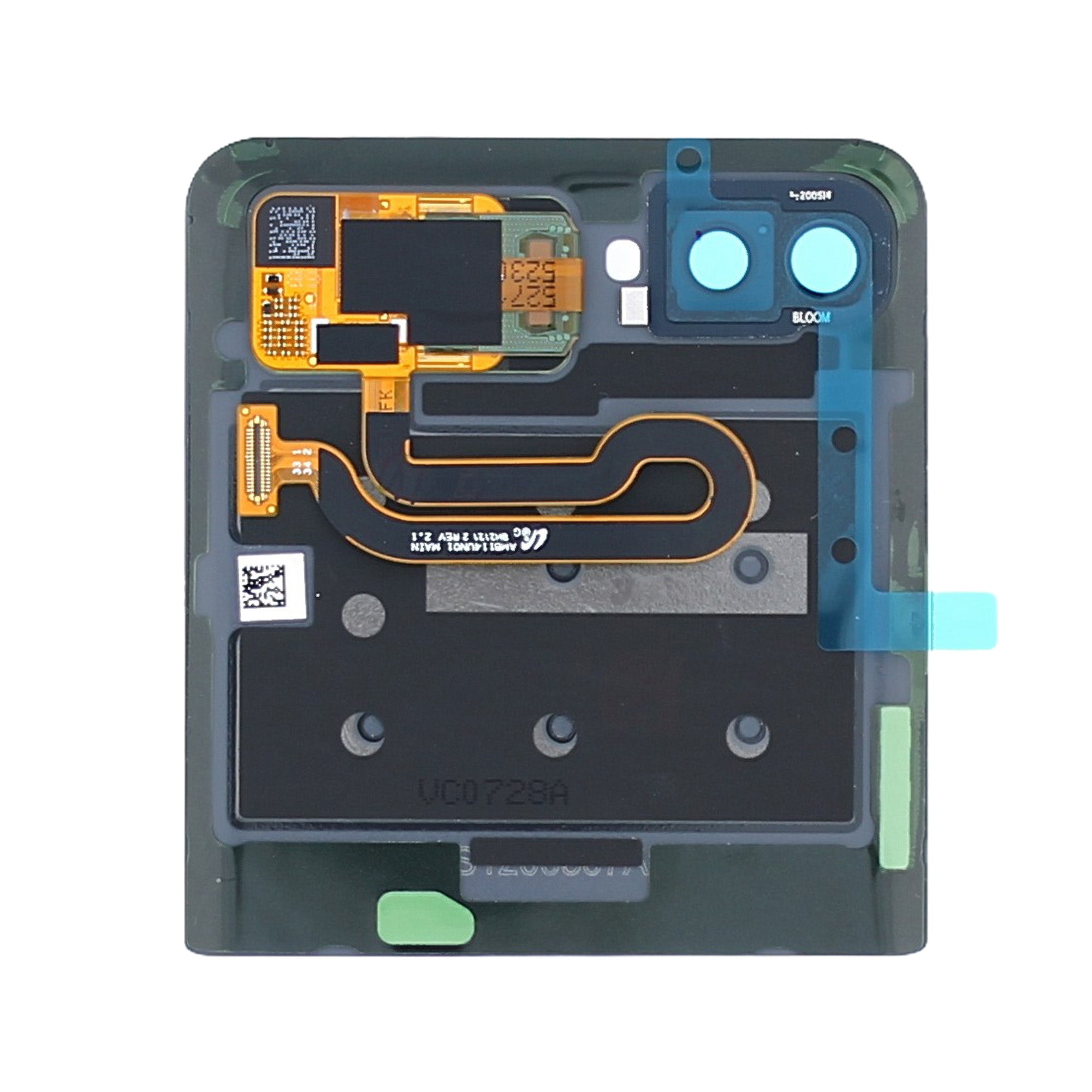 Samsung Galaxy Z Flip F700F Sous-écran et numériseur noir miroir Service Pack