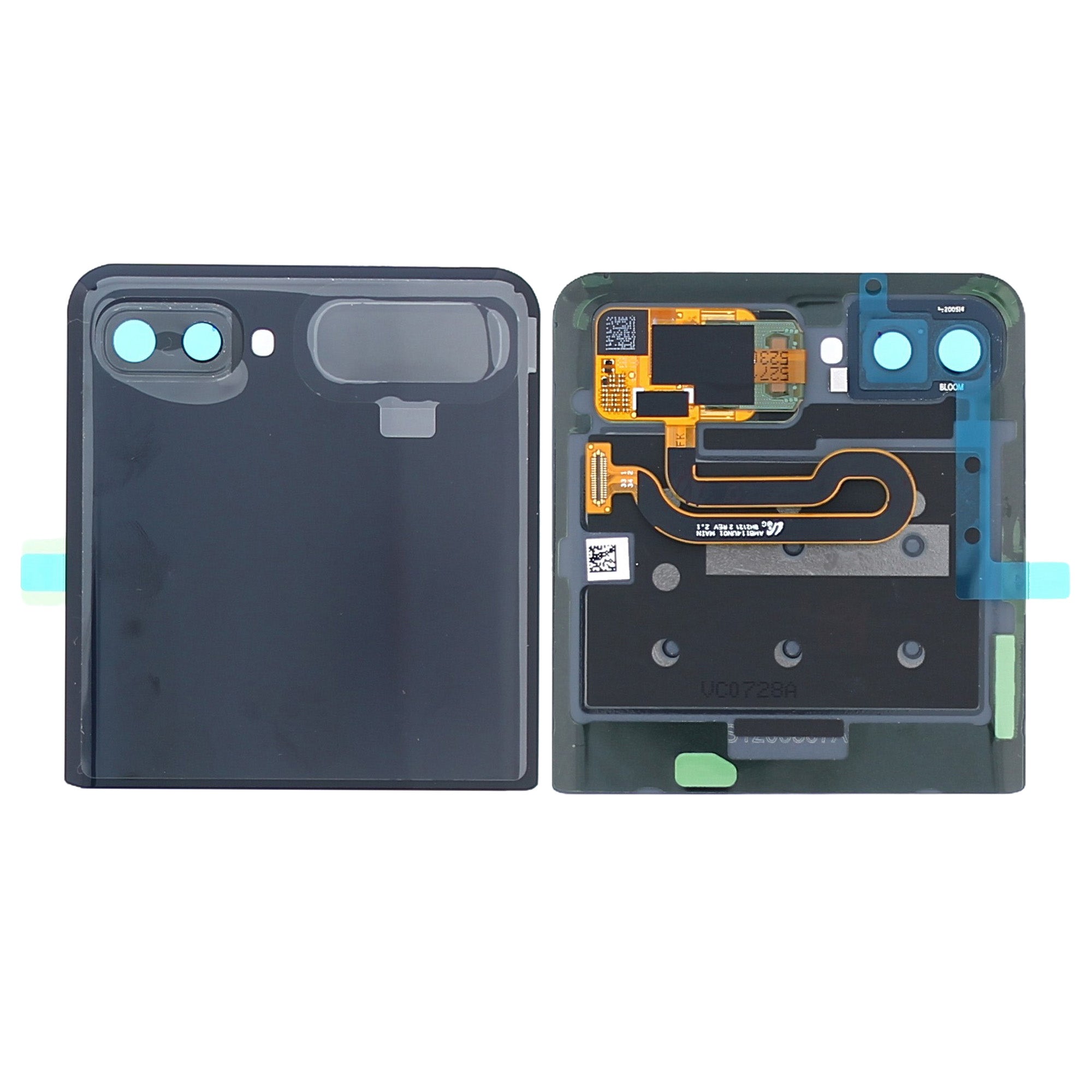 Samsung Galaxy Z Flip F700F Sous-écran et numériseur noir miroir Service Pack