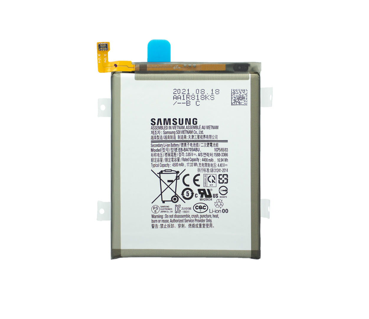 Batterie Samsung Galaxy A70 A705F EB-BA705ABU d'origine