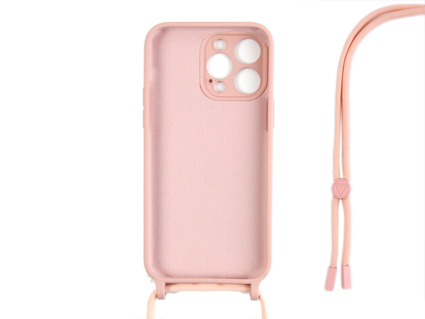 Rixus TPU Necklace Cord Cover For Apple iPhone 12 Pro Rose