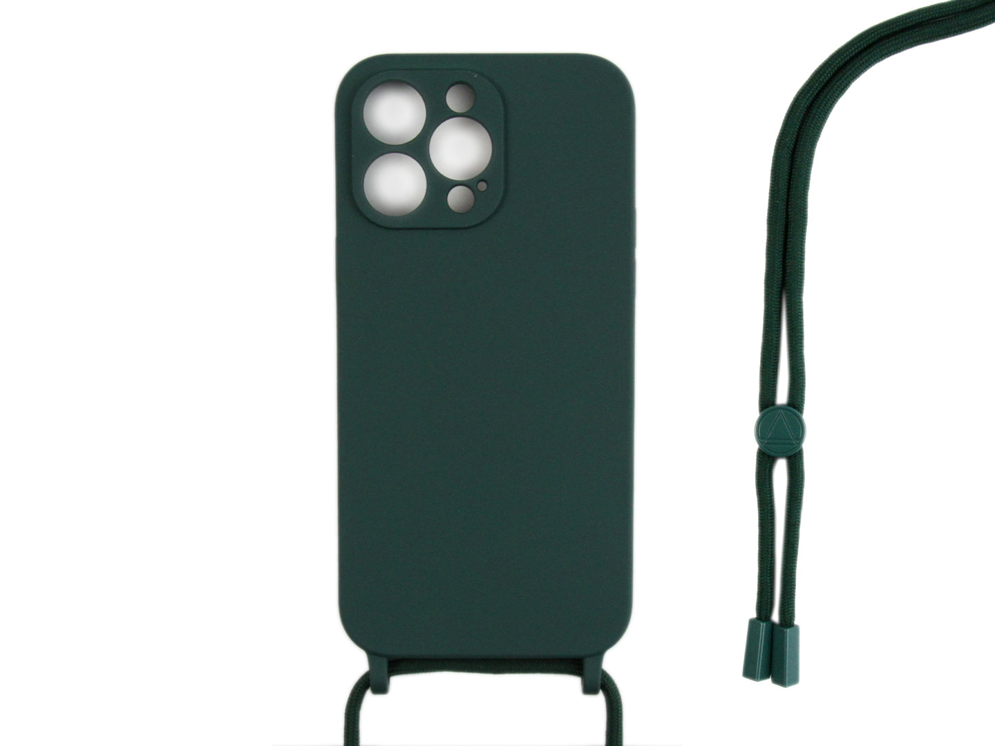 Rixus TPU Necklace Cord Cover For Apple iPhone 12 Pro Vert Foncé