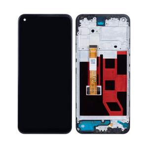 Écran et numériseur Oppo A53 4G, A53S 4G avec cadre noir OEM