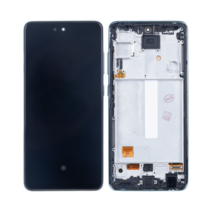 Samsung Galaxy A52 4G A525F Ecran et Digitizer Avec Cadre Bleu Soft-OLED