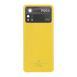 Coque arrière Xiaomi Poco X4 Pro 5G avec objectif Poco Yellow OEM