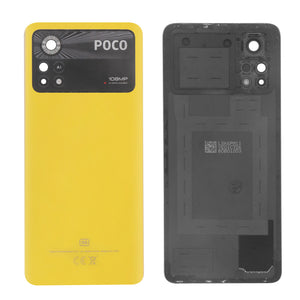 Coque arrière Xiaomi Poco X4 Pro 5G avec objectif Poco Yellow OEM