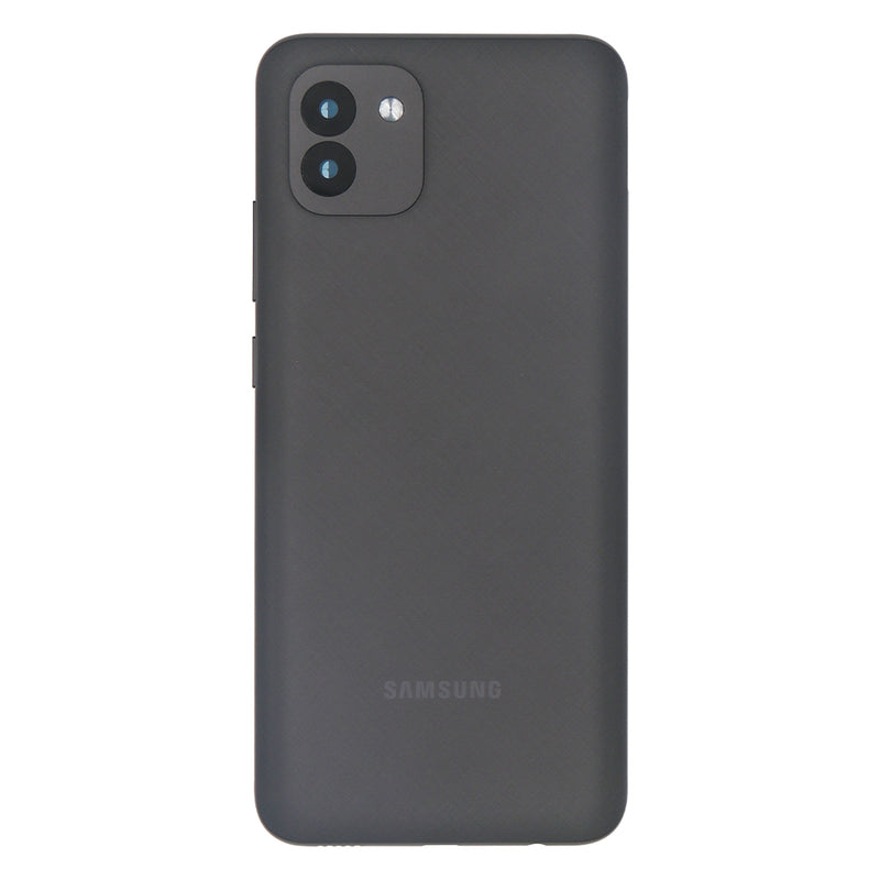 Coque arrière Samsung Galaxy A03 A035F avec objectif noir OEM