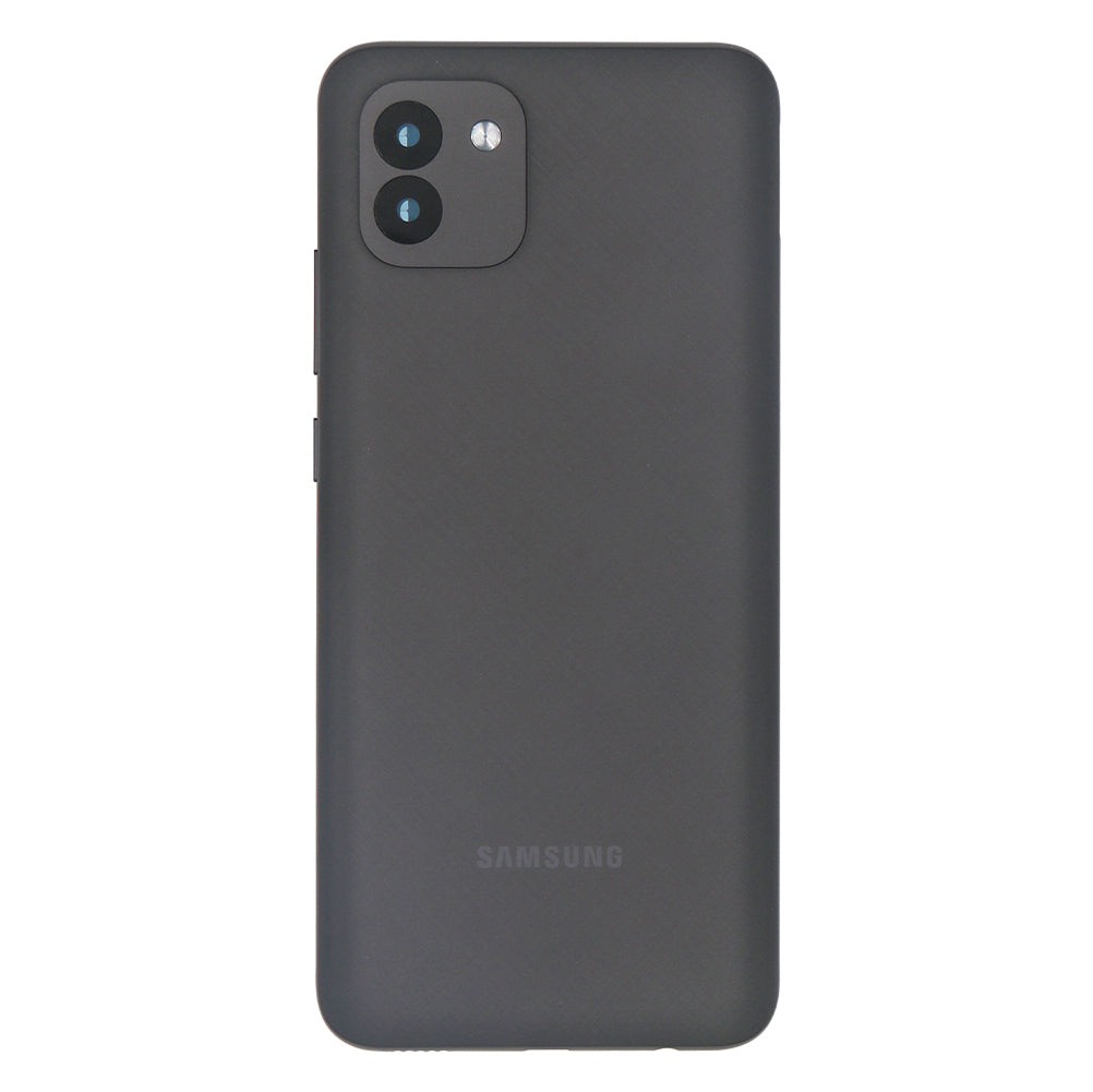 Coque arrière Samsung Galaxy A03 A035F avec objectif noir OEM