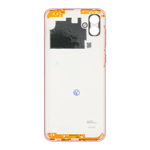 Coque arrière Samsung Galaxy A04 Core avec lentille, couleur or rose, OEM