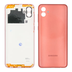 Coque arrière Samsung Galaxy A04 Core avec lentille, couleur or rose, OEM