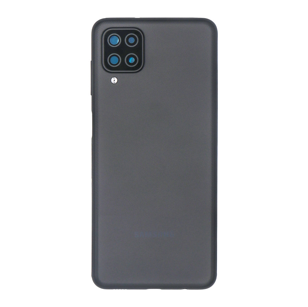 Coque arrière Samsung Galaxy A12 Nacho A127F avec lentille, noire, OEM