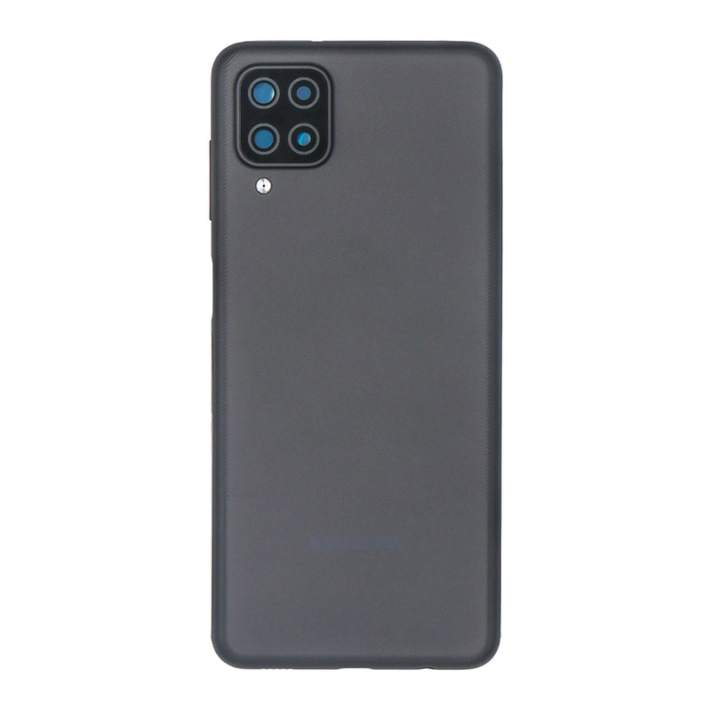 Coque arrière Samsung Galaxy A12 Nacho A127F avec lentille, noire, OEM