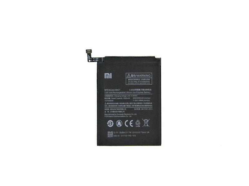 Xiaomi Mi A1, Mi 5X, Redmi S2, Redmi Note 5A Batterie BN31 OEM