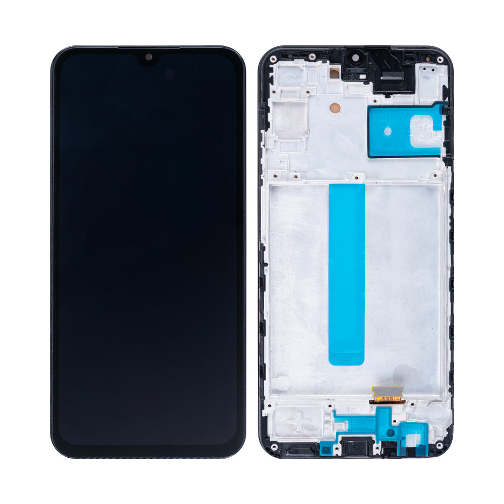 Écran et numériseur Samsung Galaxy A25 5G A256B avec cadre noir Soft-OLED