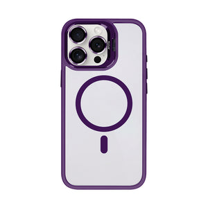 Rixus Classic 03 Case With MagSafe Compatible For Apple iPhone 12, 12 Pro Deep Purple