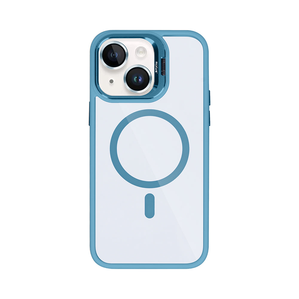 Rixus Classic 03 Case With MagSafe For Apple iPhone 14 Plus Light Blue