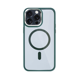 Rixus Classic 04 Case With MagSafe Compatible For Apple iPhone 15 Pro Max Dark Green