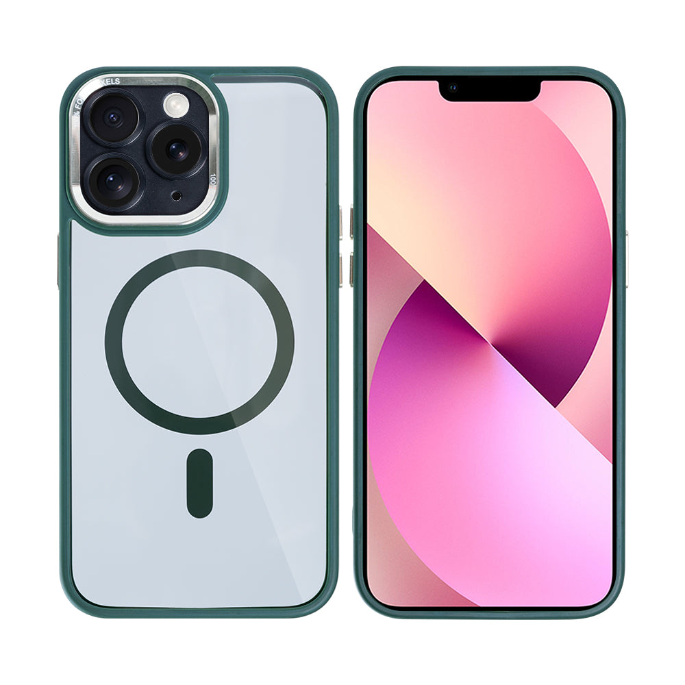 Rixus Classic 04 Case With MagSafe Compatible For Apple iPhone 11 Pro Dark Green