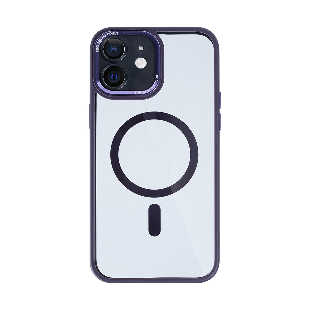 Rixus Classic 04 Case With MagSafe Compatible For Apple iPhone 12 Purple