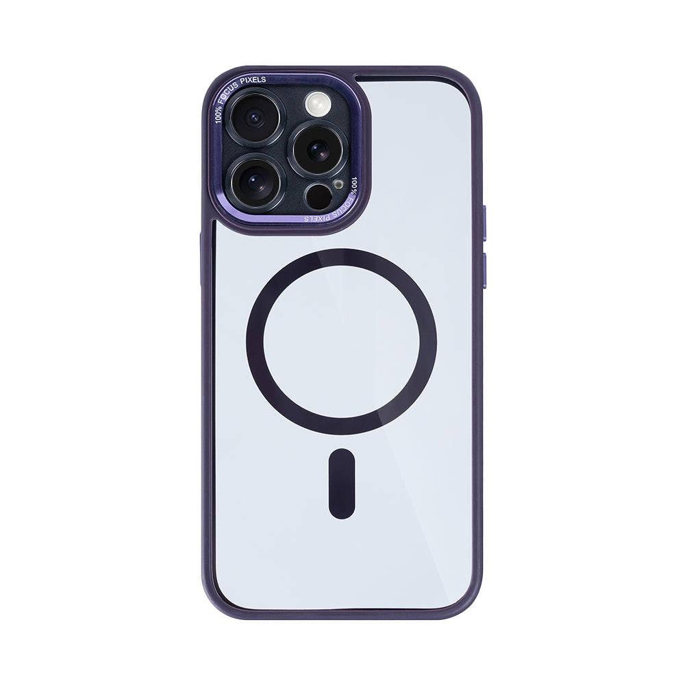 Rixus Classic 04 Case With MagSafe Compatible For Apple iPhone 12 Pro Purple