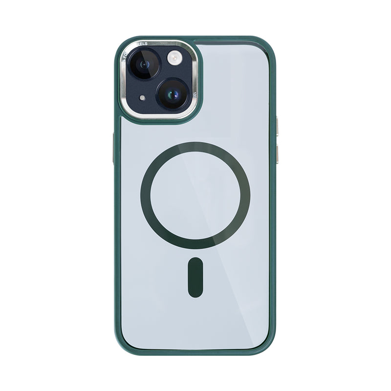 Rixus Classic 04 Case With MagSafe Compatible For Apple iPhone 14 Dark Green