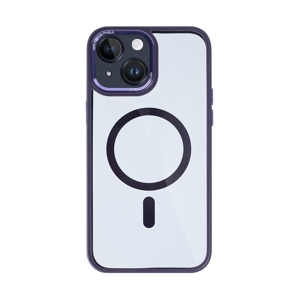 Rixus Classic 04 Case With MagSafe Compatible For Apple iPhone 14 Plus Purple